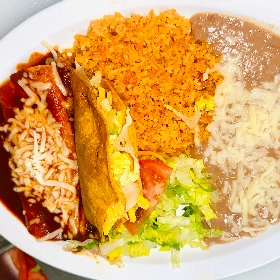 Combo 11: Hard Taco and Cheese Enchilada