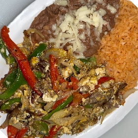 Machaca Breakfast Plate