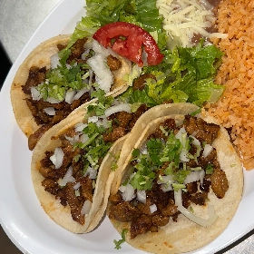 Combo 3: (3) Meat Soft Tacos