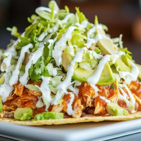 Tostada de Tinga