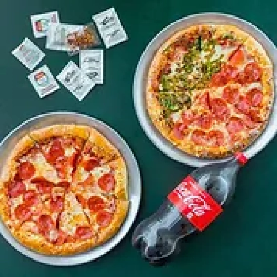 2 Large Pizza 1 Topping