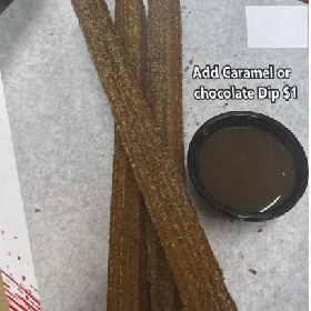 Churro Filled with Chocolate