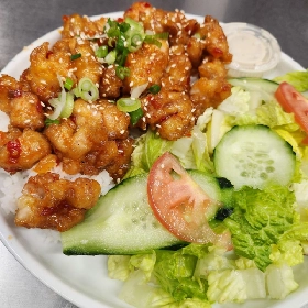 Orange Chicken Plate