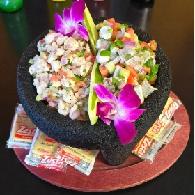 Molcajete de Ceviche Mixto