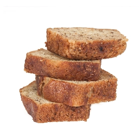 Pan de banana en pieza