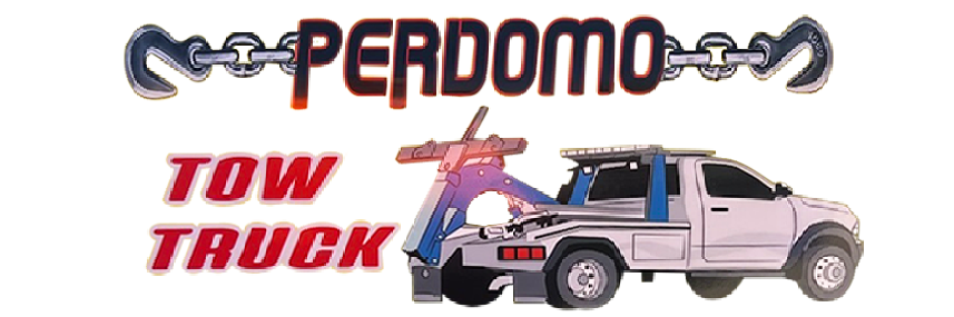 Perdomo Tow Truck logo.
