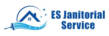 ES Janitorial Service logo.