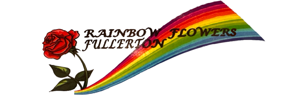 Rainbow Flowers Fullerton logo.