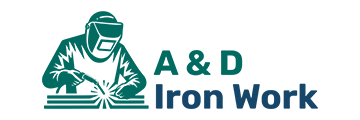 A and D Iron Work logo.