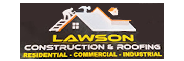 Lawson Construction and Roofing logo.