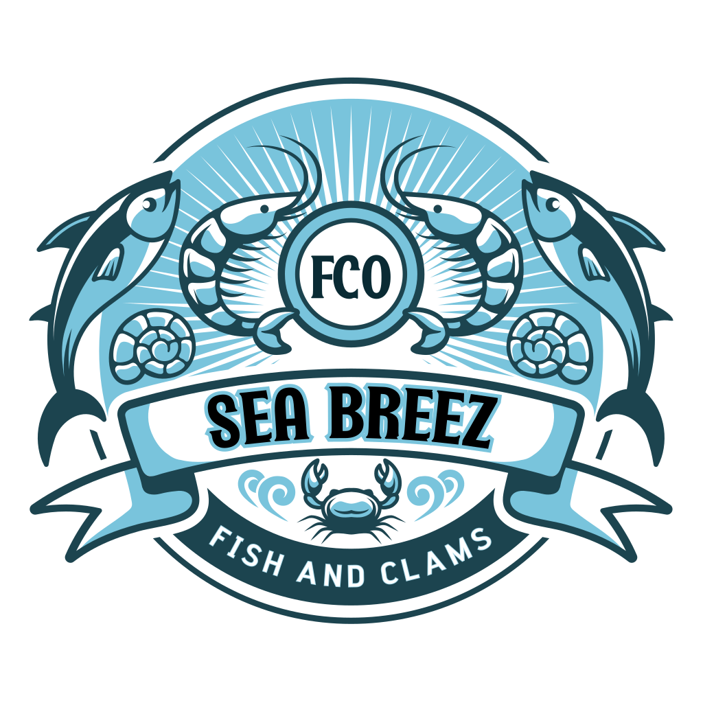 Sea Breeze Fish and Clams logo.