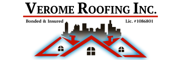 Verome Roofing Inc logo.