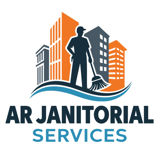 AR Janitorial Services logo.