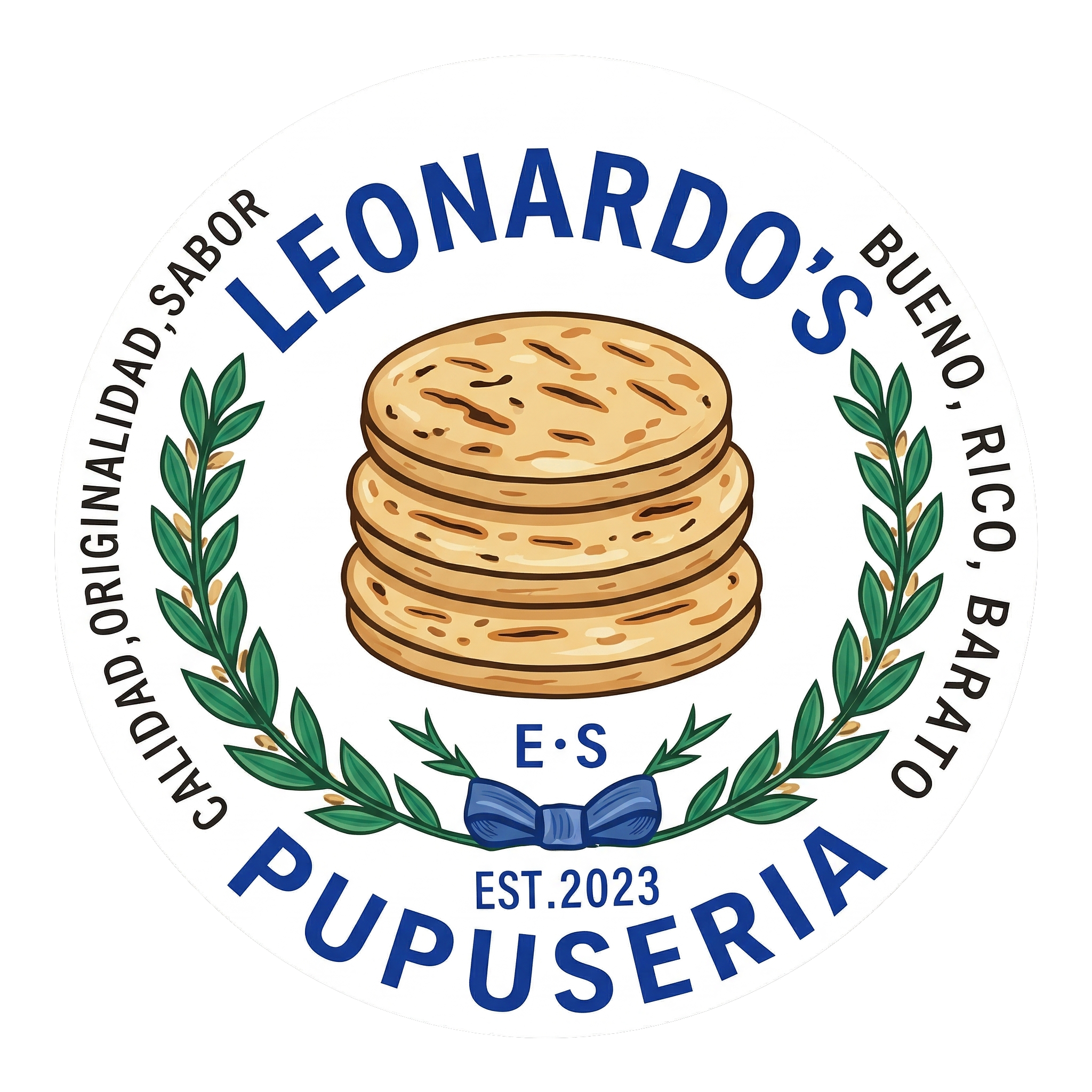 Leonardos Pupuseria logo.