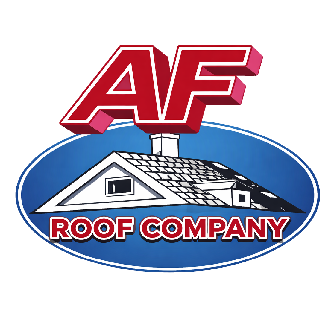 a and f roofing company logo