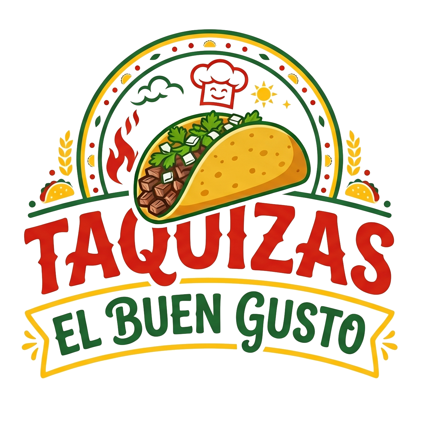 Taquizas el Buen Gusto logo.