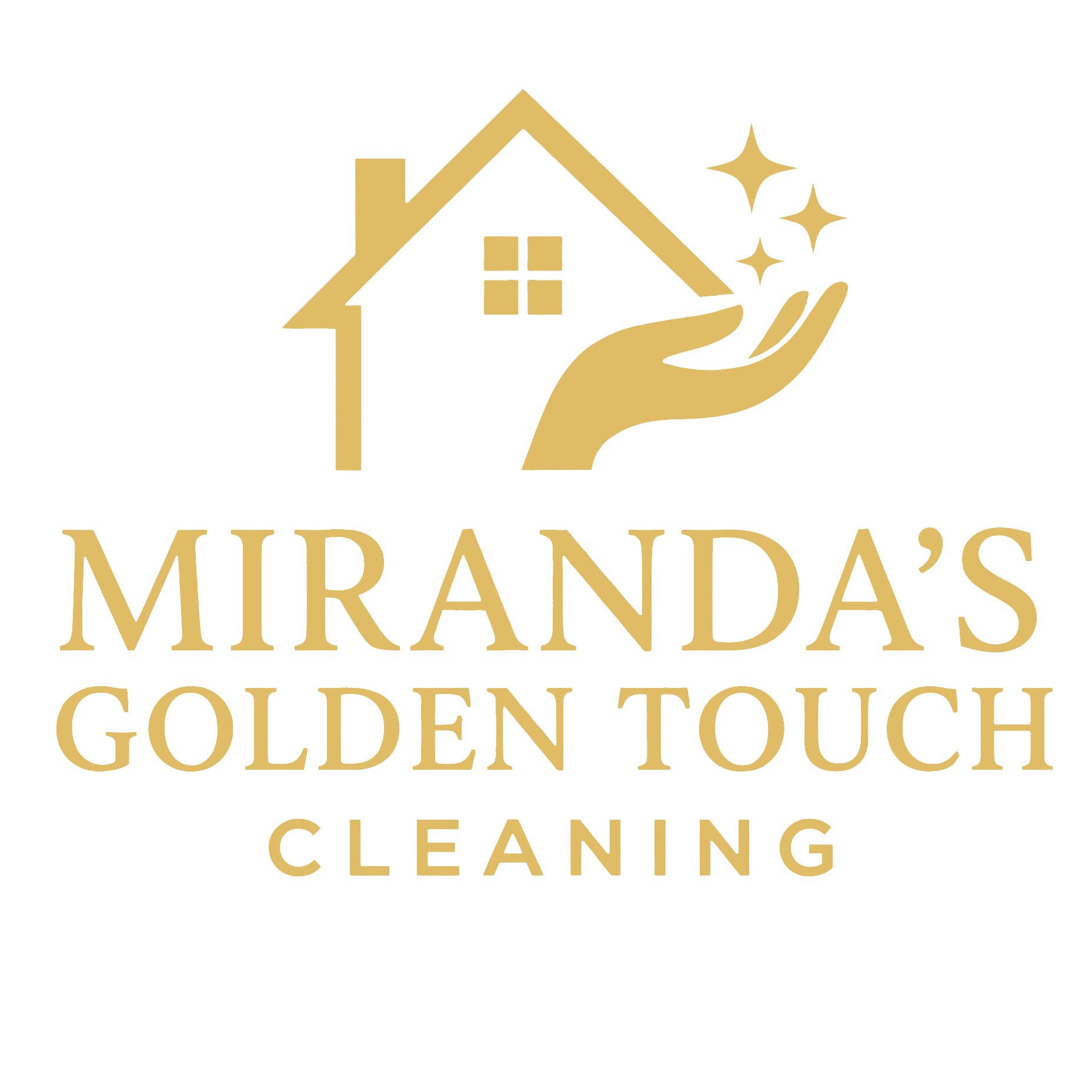 MIrandas Golden Touch Cleaning logo.