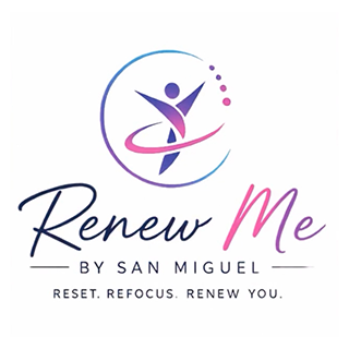 Renew me by San Miguel logo.