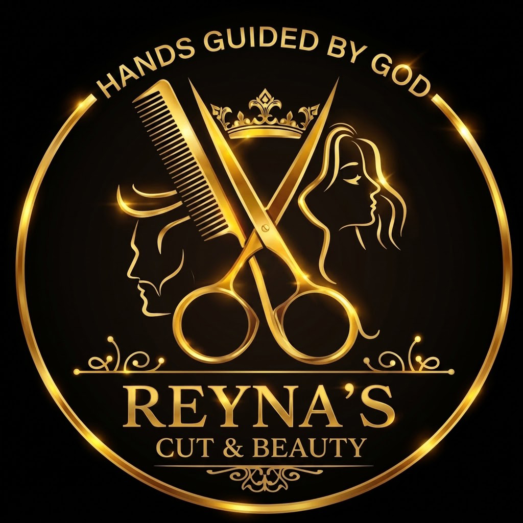 Reynas Cut and Beauty logo.