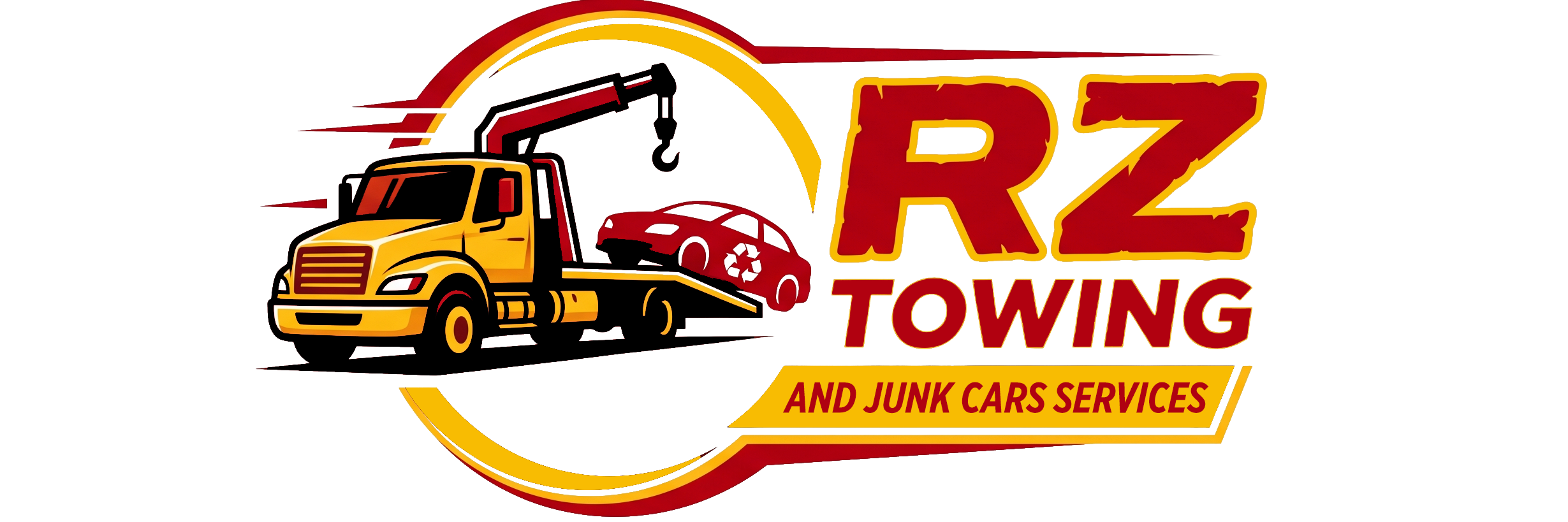 RZ Towing and Junk Cars Services logo.