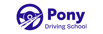Pony Driving School logo.