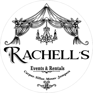 Rachells Party Rentals logo.