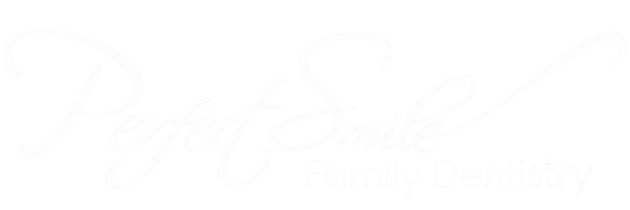 perfect smile family dentistry white logo