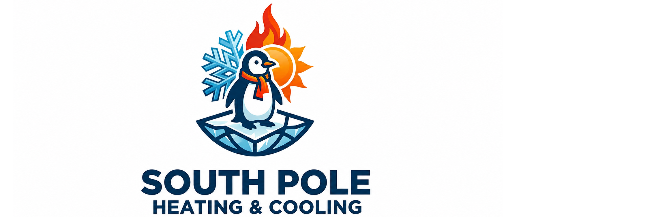 south pole heating and cooling logo