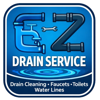 E Z Drain Services logo.